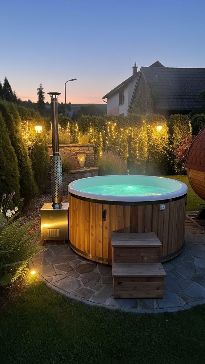 jaka temperatura w balii ogrodowej wieczorem